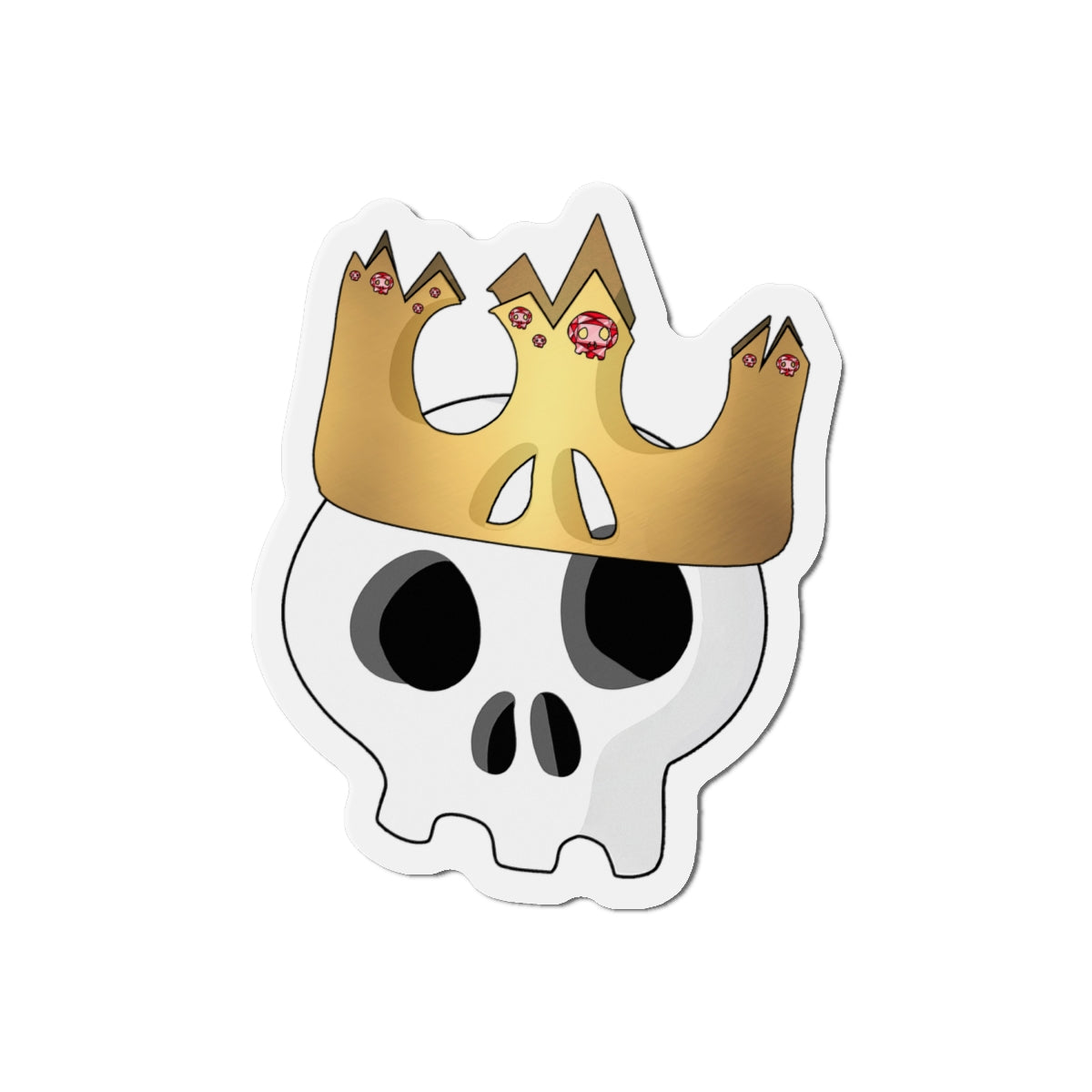 King & Queen Crown Skull Magnet