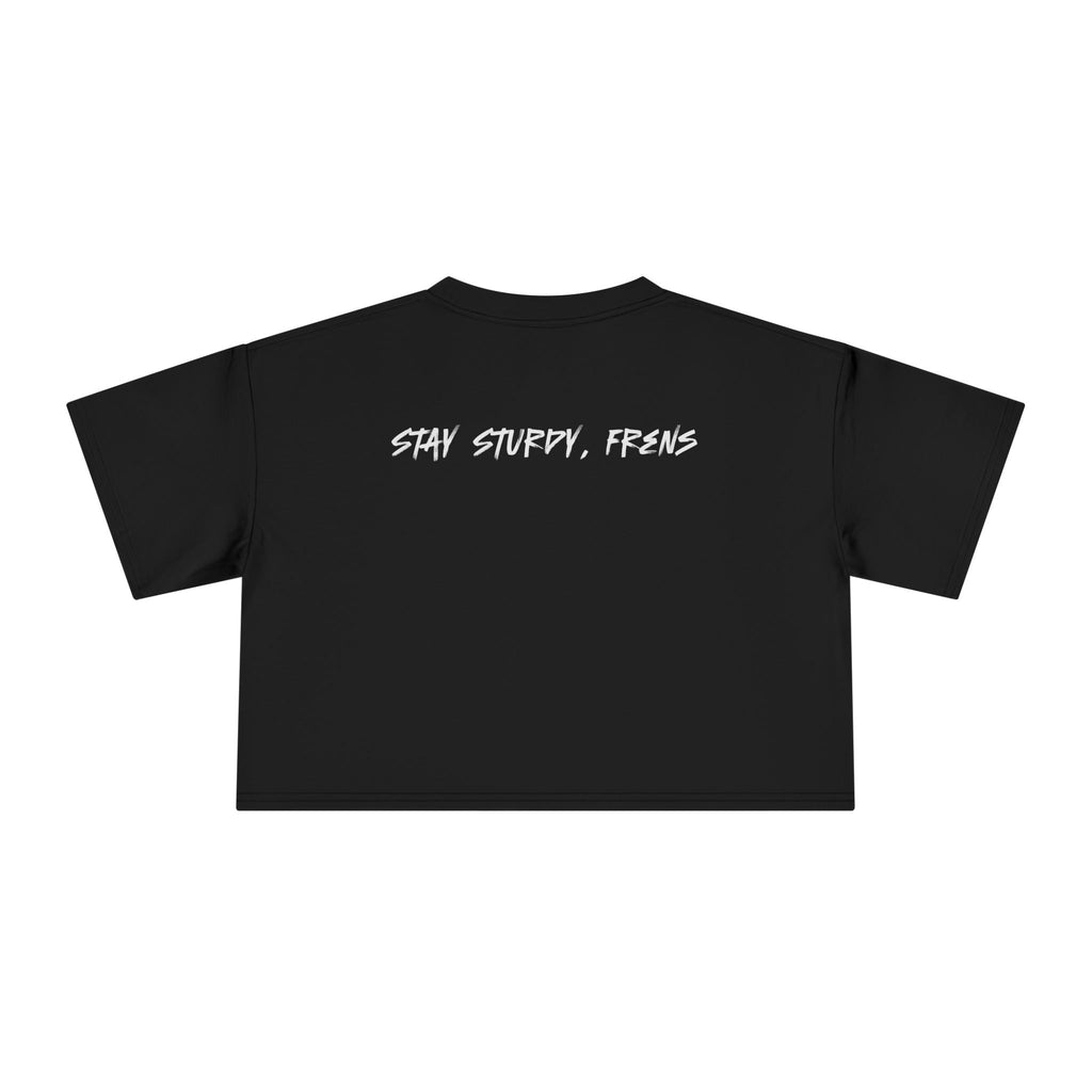 Stay Sturdy, Frens Crest Crop Tee