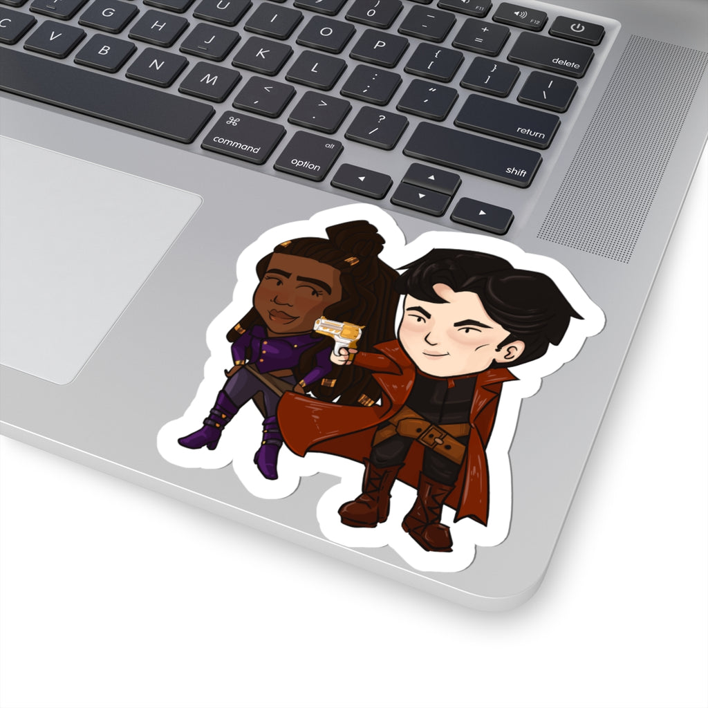Grey and Minn Sticker (Chibi-Style)