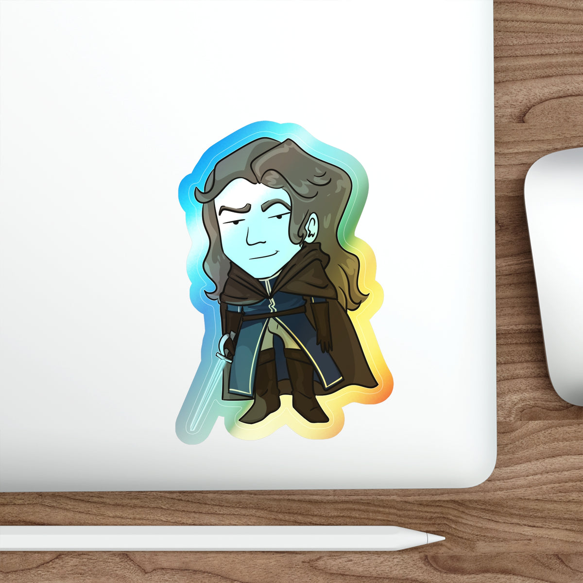 Cello Holographic Sticker (Chibi-Style)