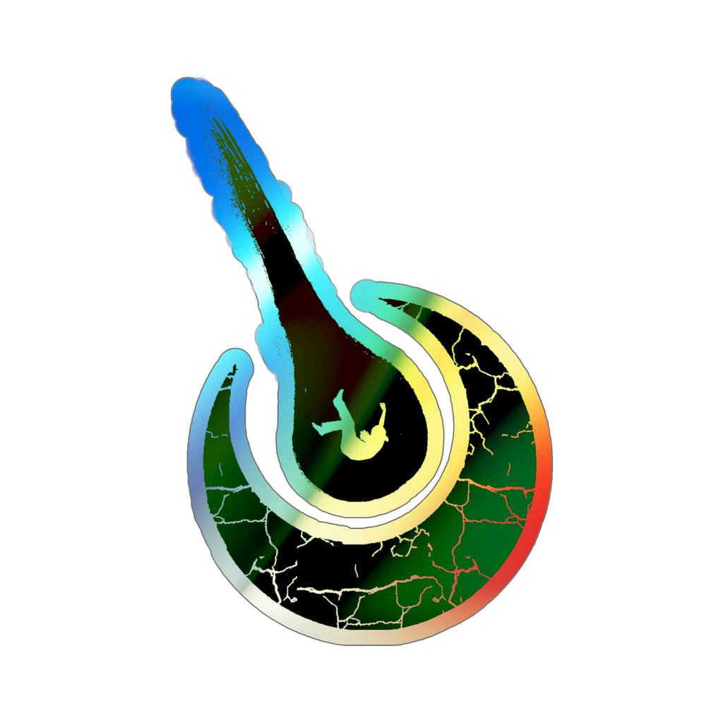 Maurice Africh Logo Holographic Sticker (Green)