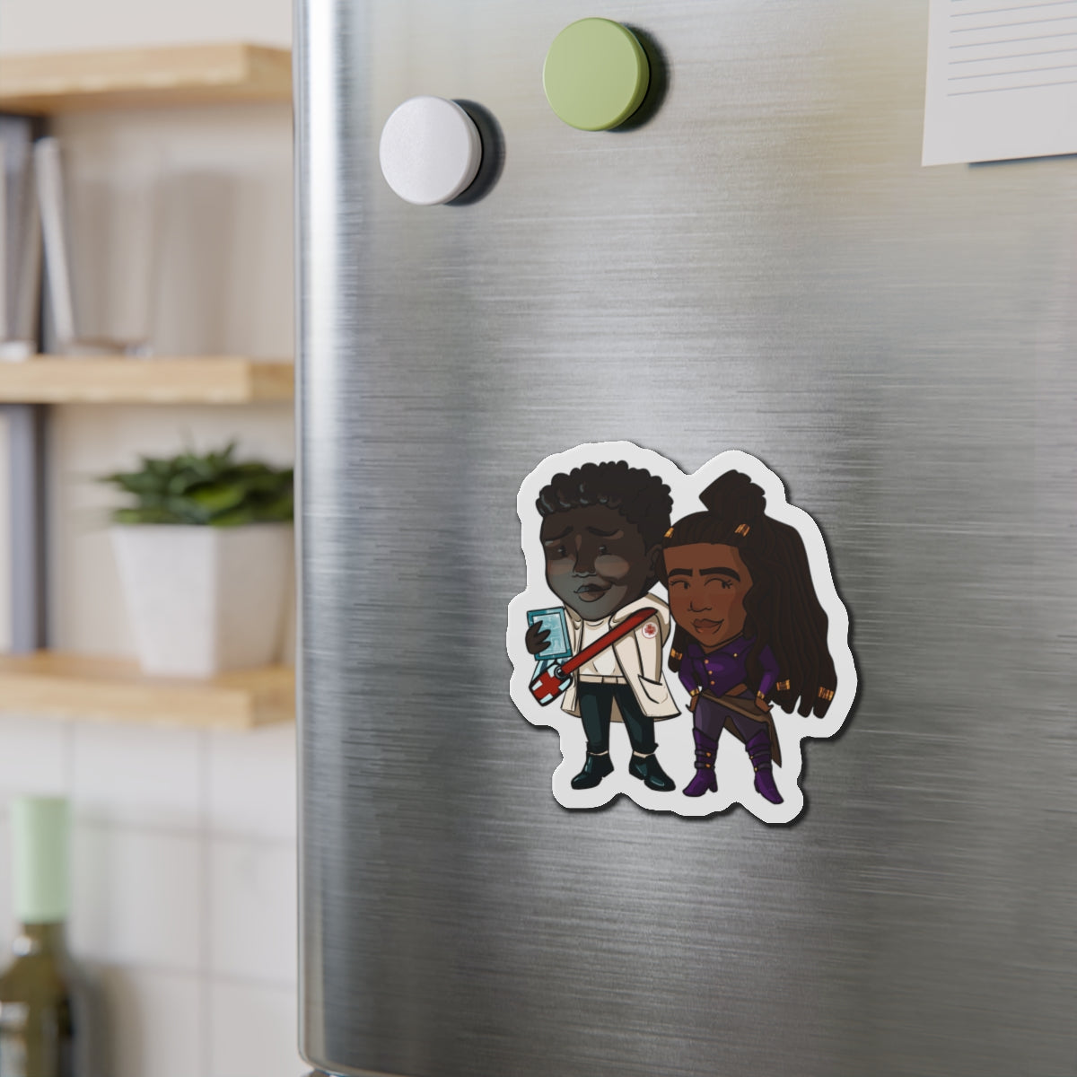 Minn and Farlow Magnet (Chibi-Style)