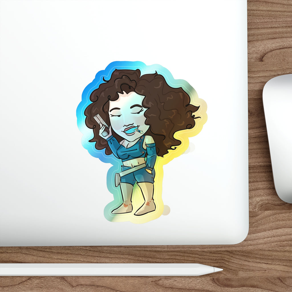 Willow Holographic Sticker (Chibi-Style)