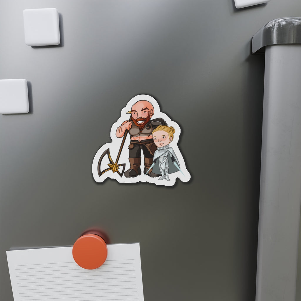 Dot and Mars Magnet (Chibi-Style)