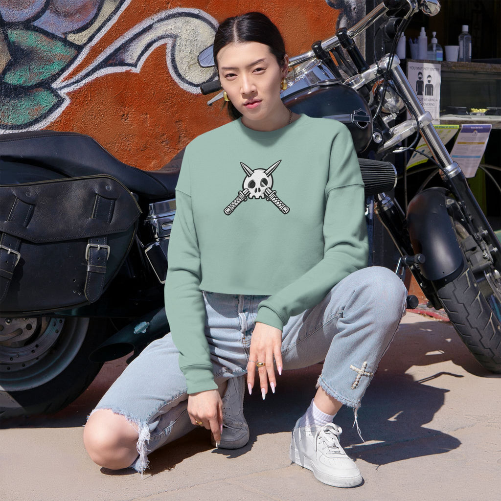 Trench Logo Cropped Sweatshirt