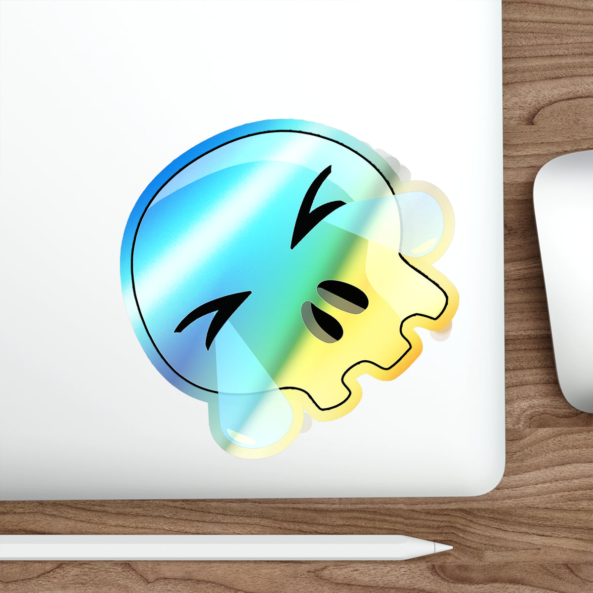 ROFL Skull Holographic Sticker