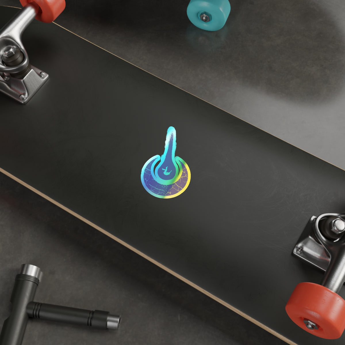 Maurice Africh Logo Holographic Sticker (Violet)