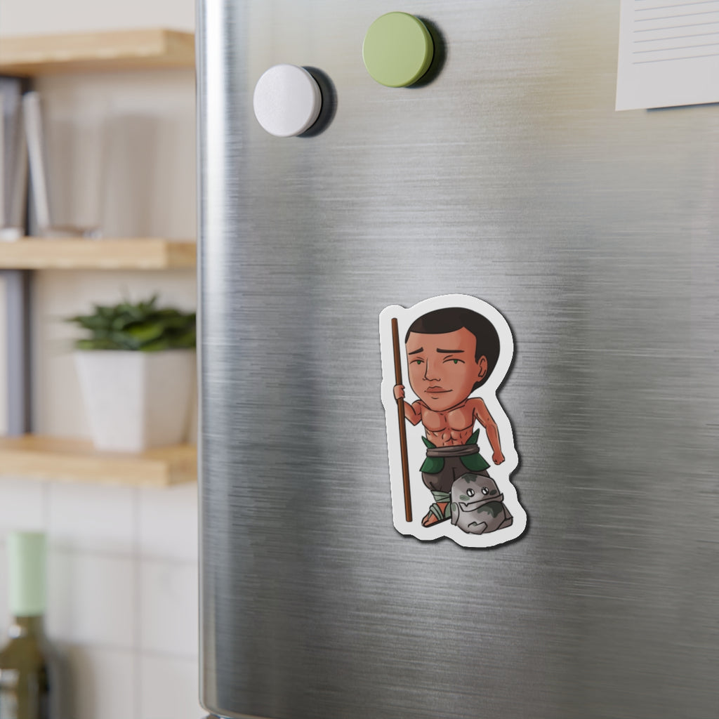 Eddie with Little Izzy Magnet (Chibi-Style)