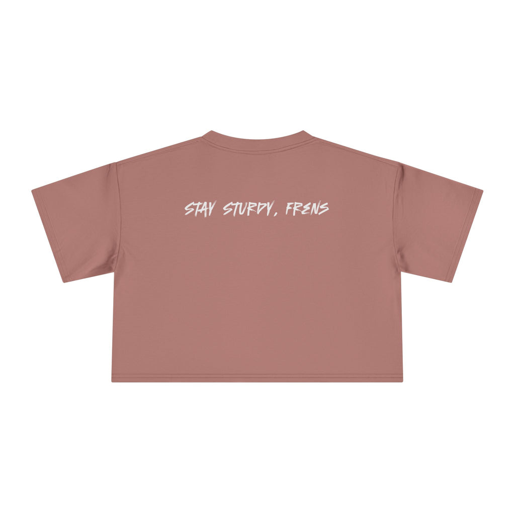 Stay Sturdy, Frens Crest Crop Tee