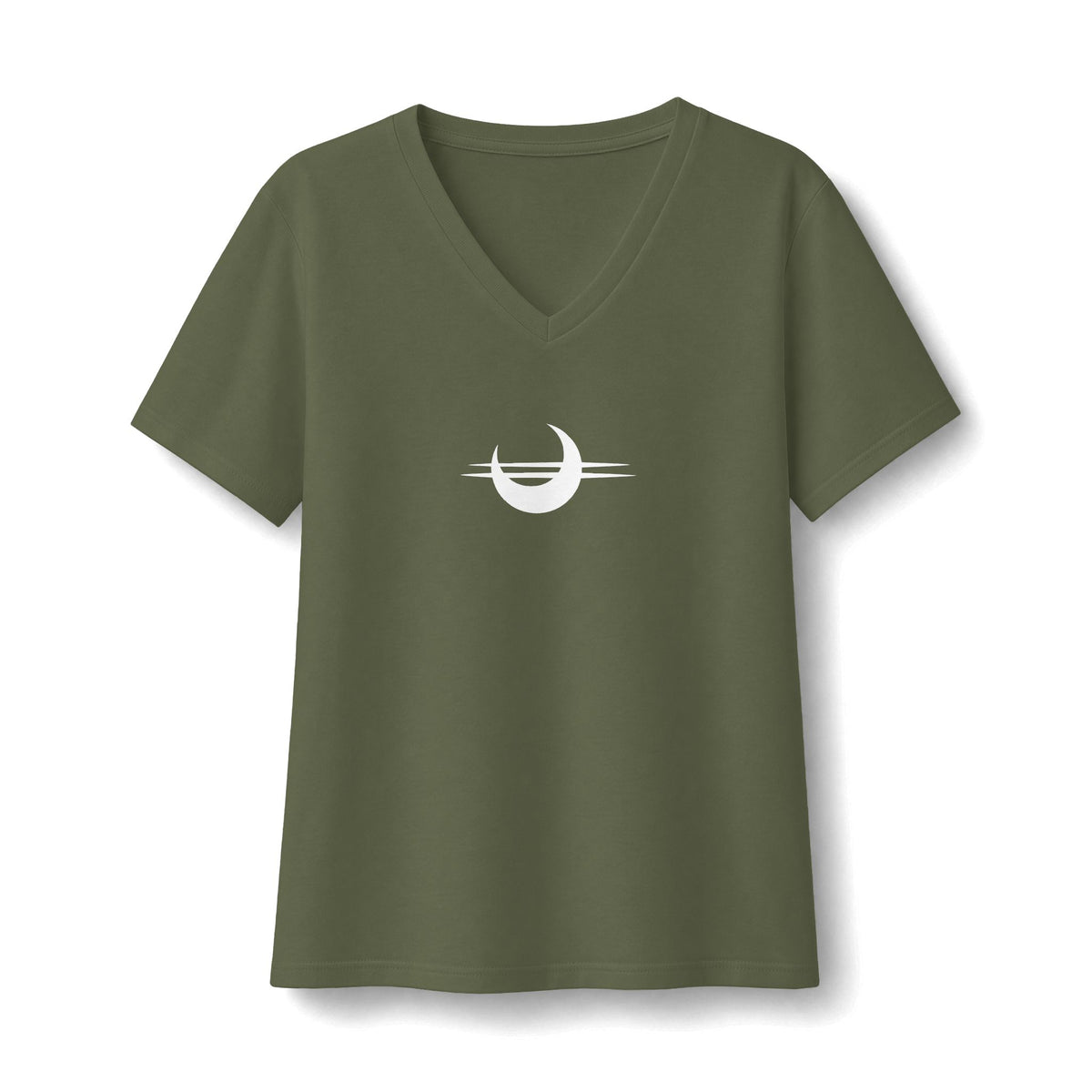 Stay Sturdy, Frens Crest Women's Relaxed V-Neck Tee