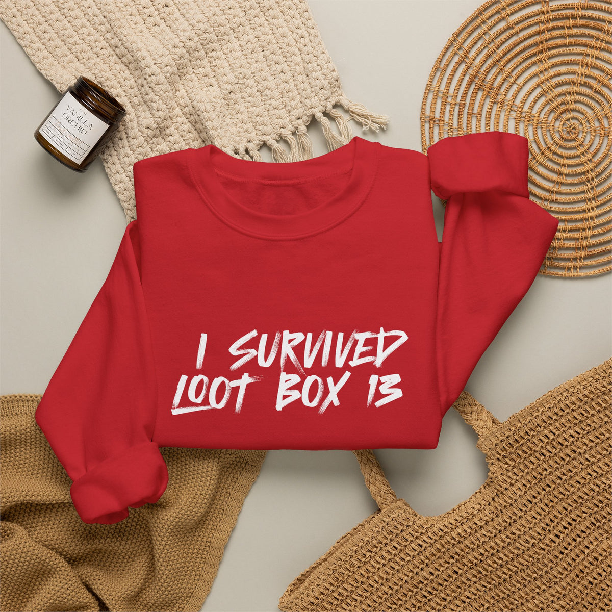 I Survived Loot Box 13 Crewneck Sweatshirt - Colors