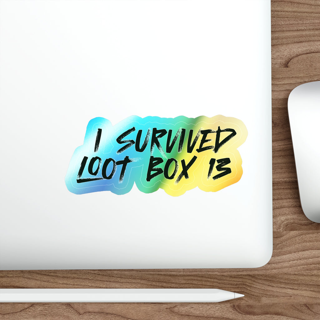 I Survived Loot Box 13 Holographic Sticker