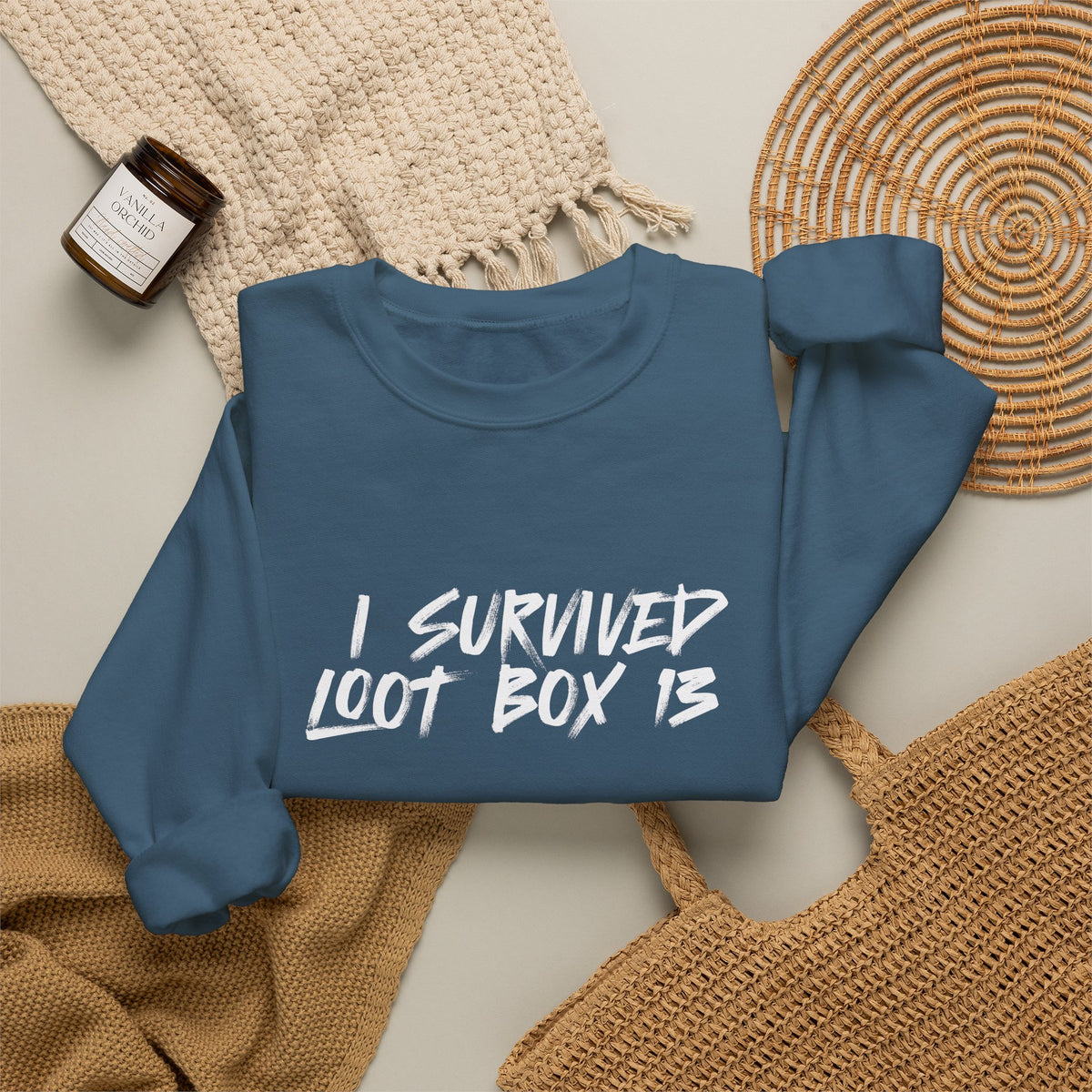 I Survived Loot Box 13 Crewneck Sweatshirt - Colors