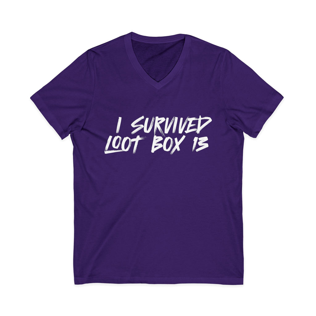 I Survived Loot Box 13 V-Neck Tee