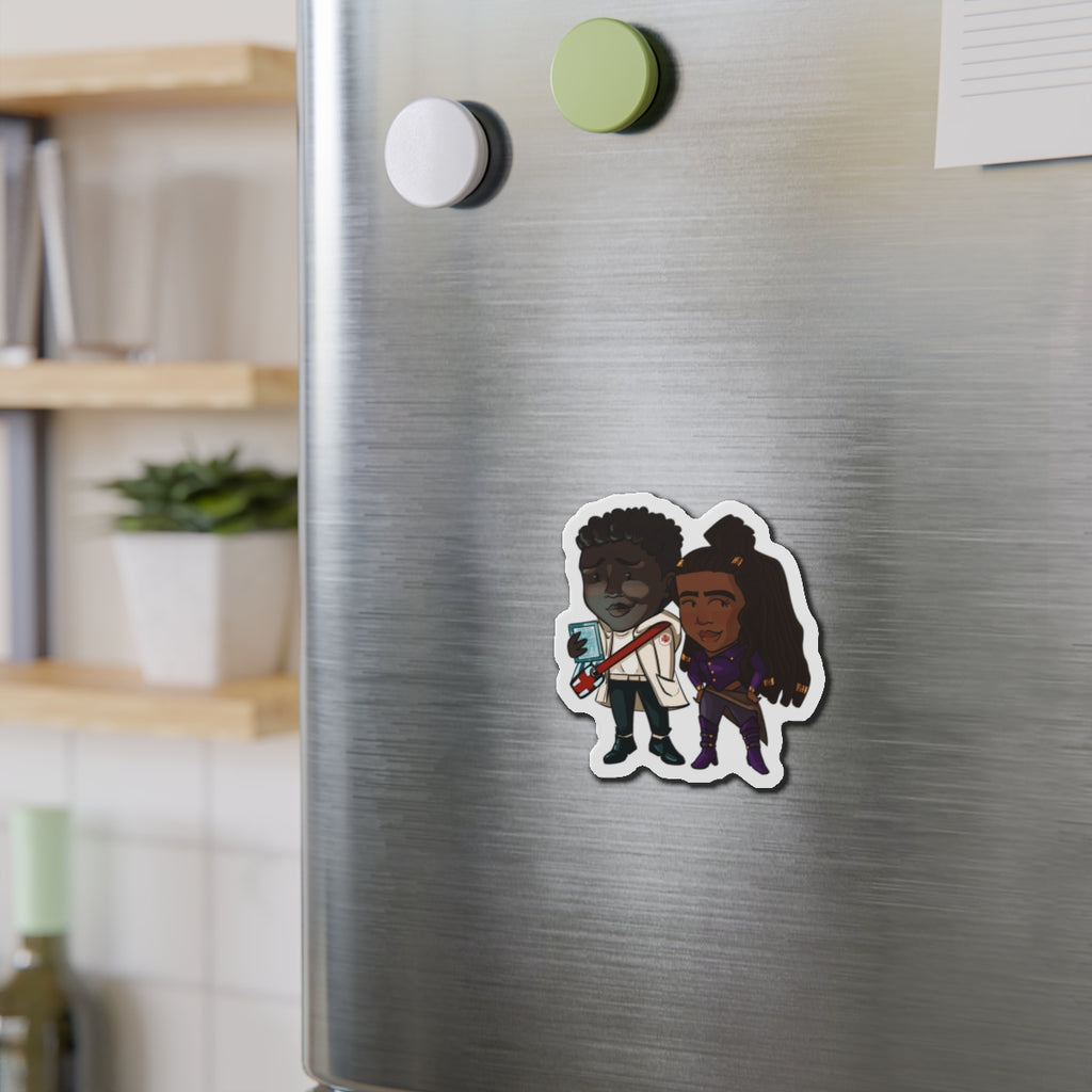 Minn and Farlow Magnet (Chibi-Style)