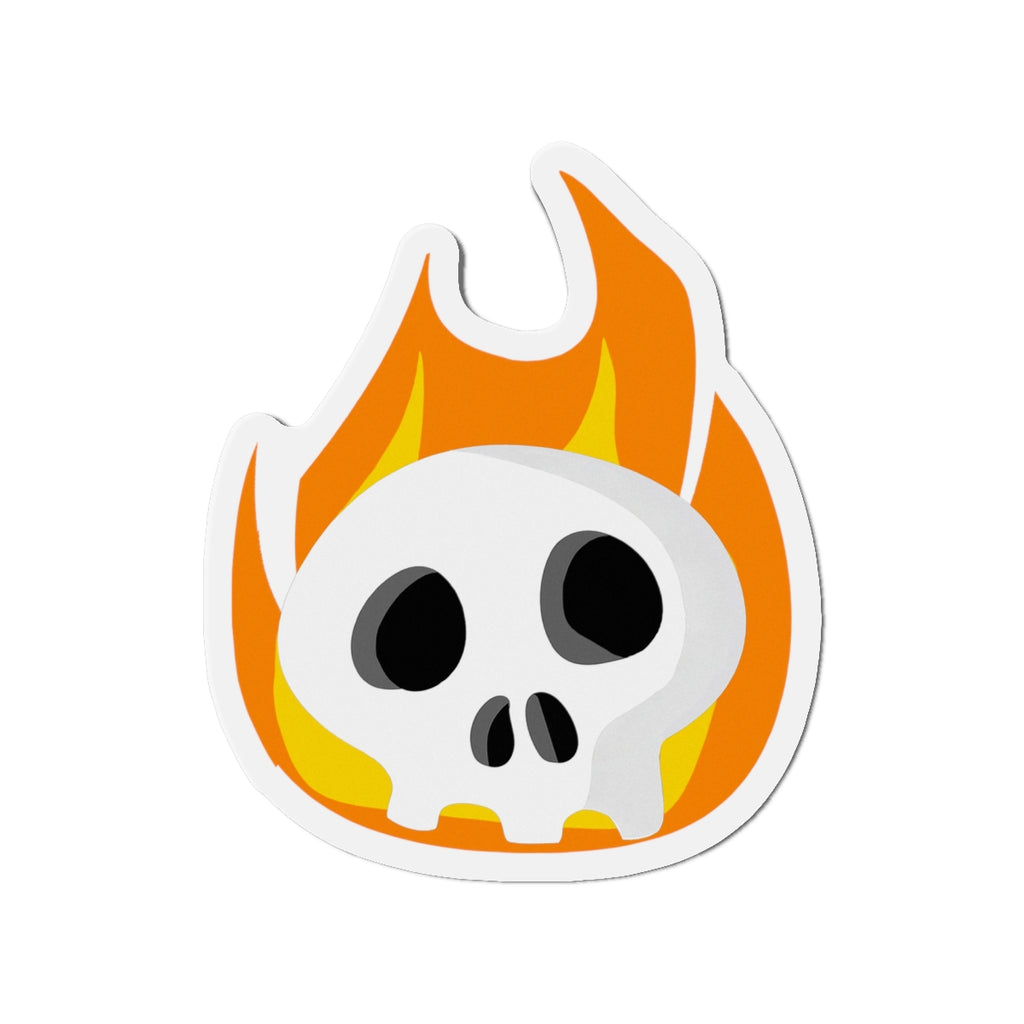 Flaming Skull Magnet