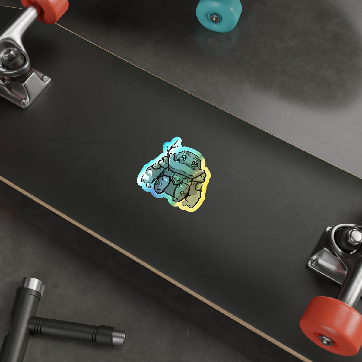 Big Izzy Holographic Sticker (Chibi-Style)