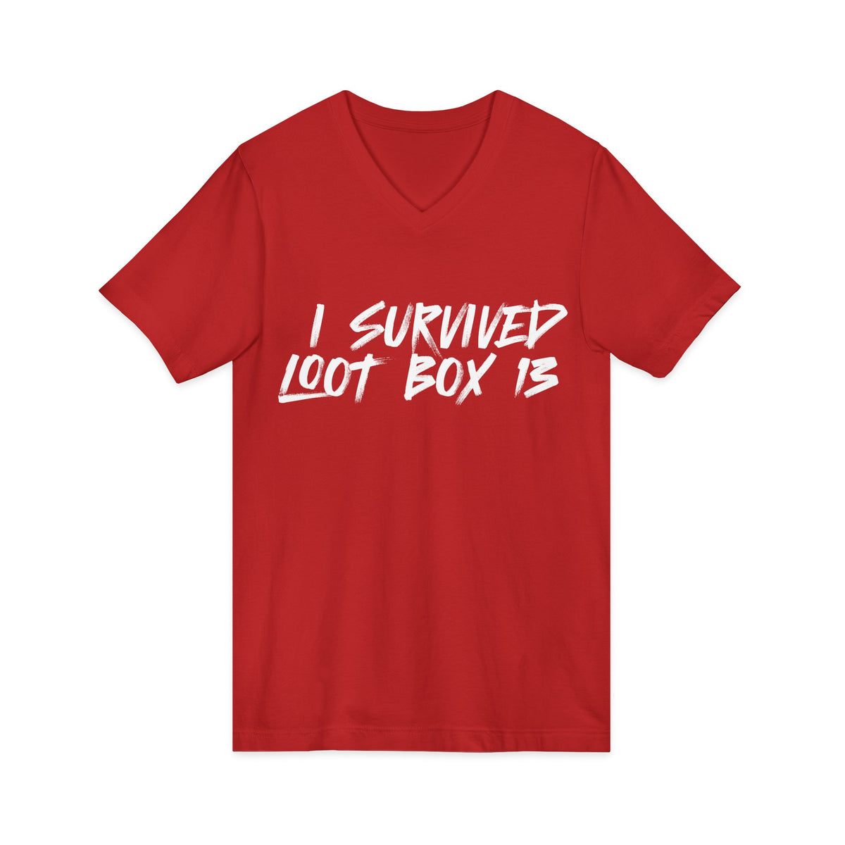 I Survived Loot Box 13 V-Neck Tee