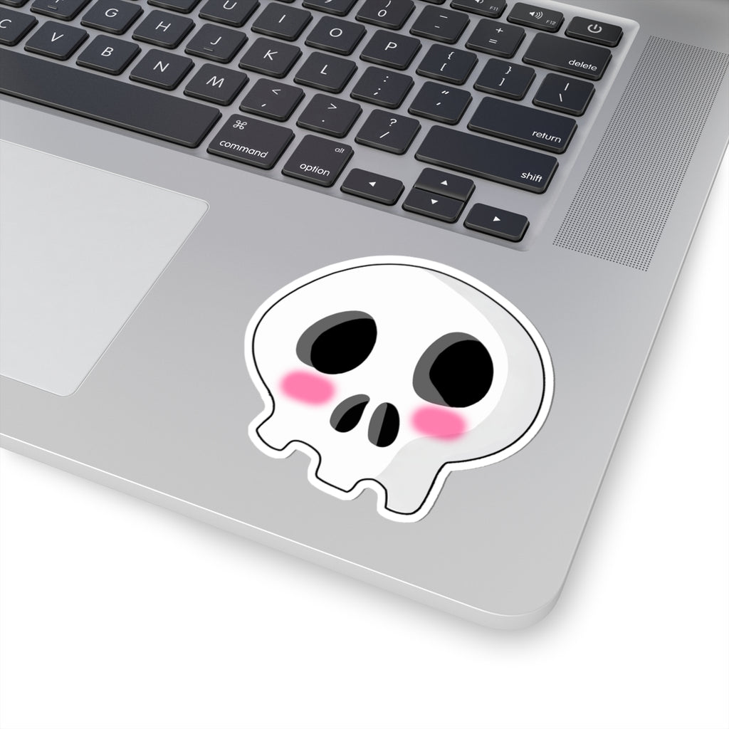 Shy Skull Sticker