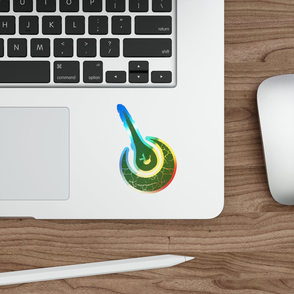 Maurice Africh Logo Holographic Sticker (Green)