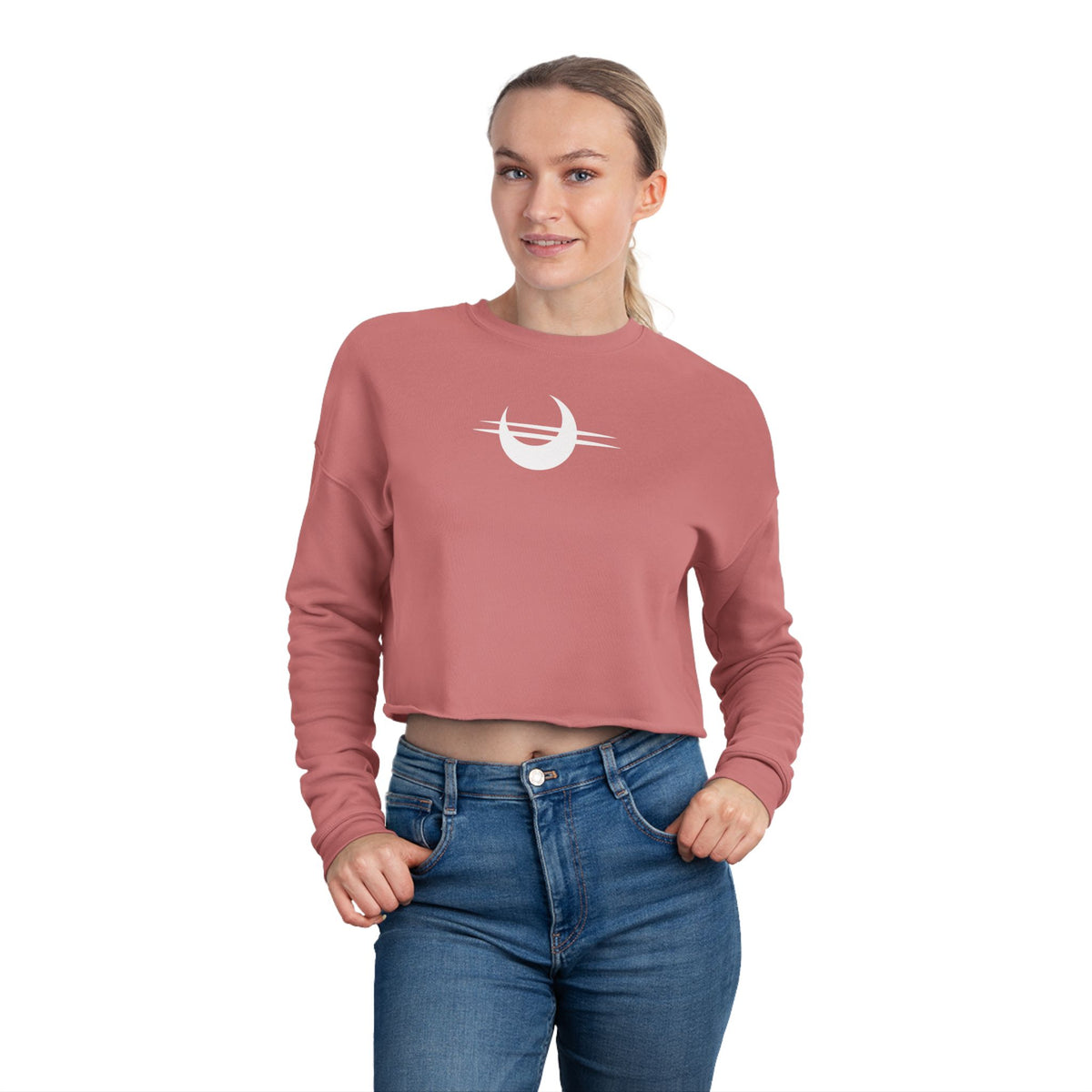 Stay Sturdy, Frens Crest Cropped Sweatshirt