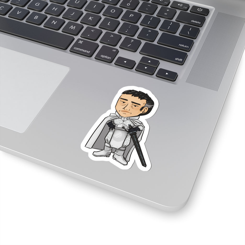 Rook with Black Sword Sticker (Chibi-Style)