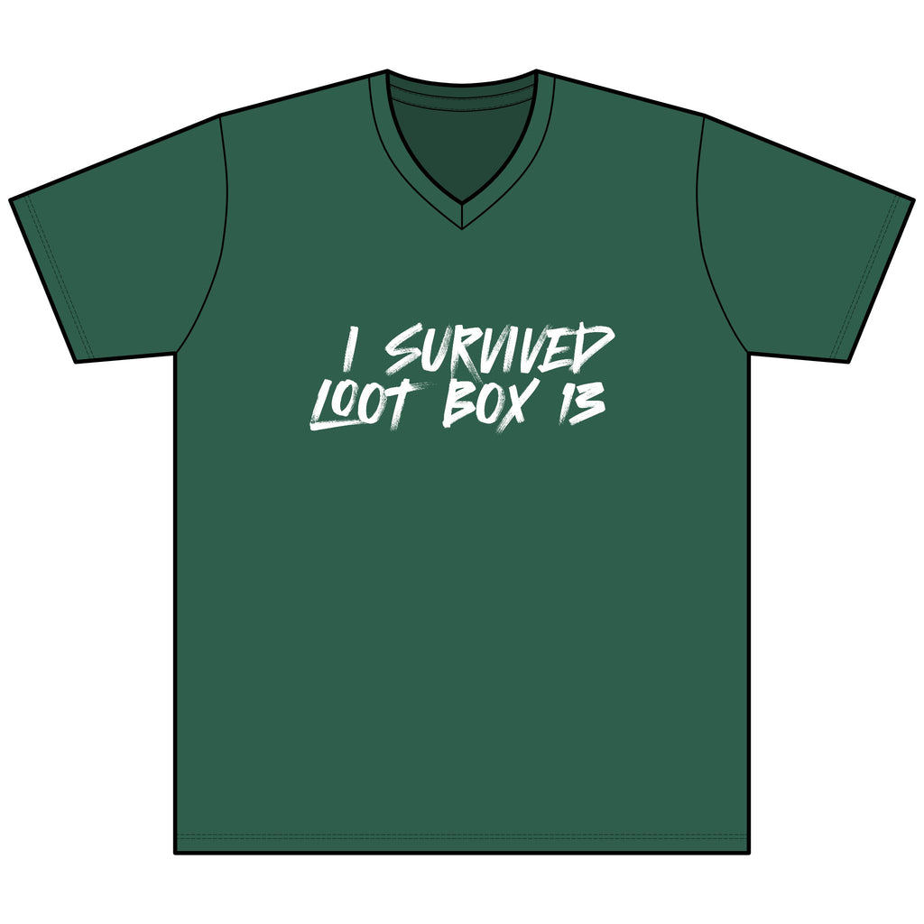 I Survived Loot Box 13 Heather V-Neck Tee
