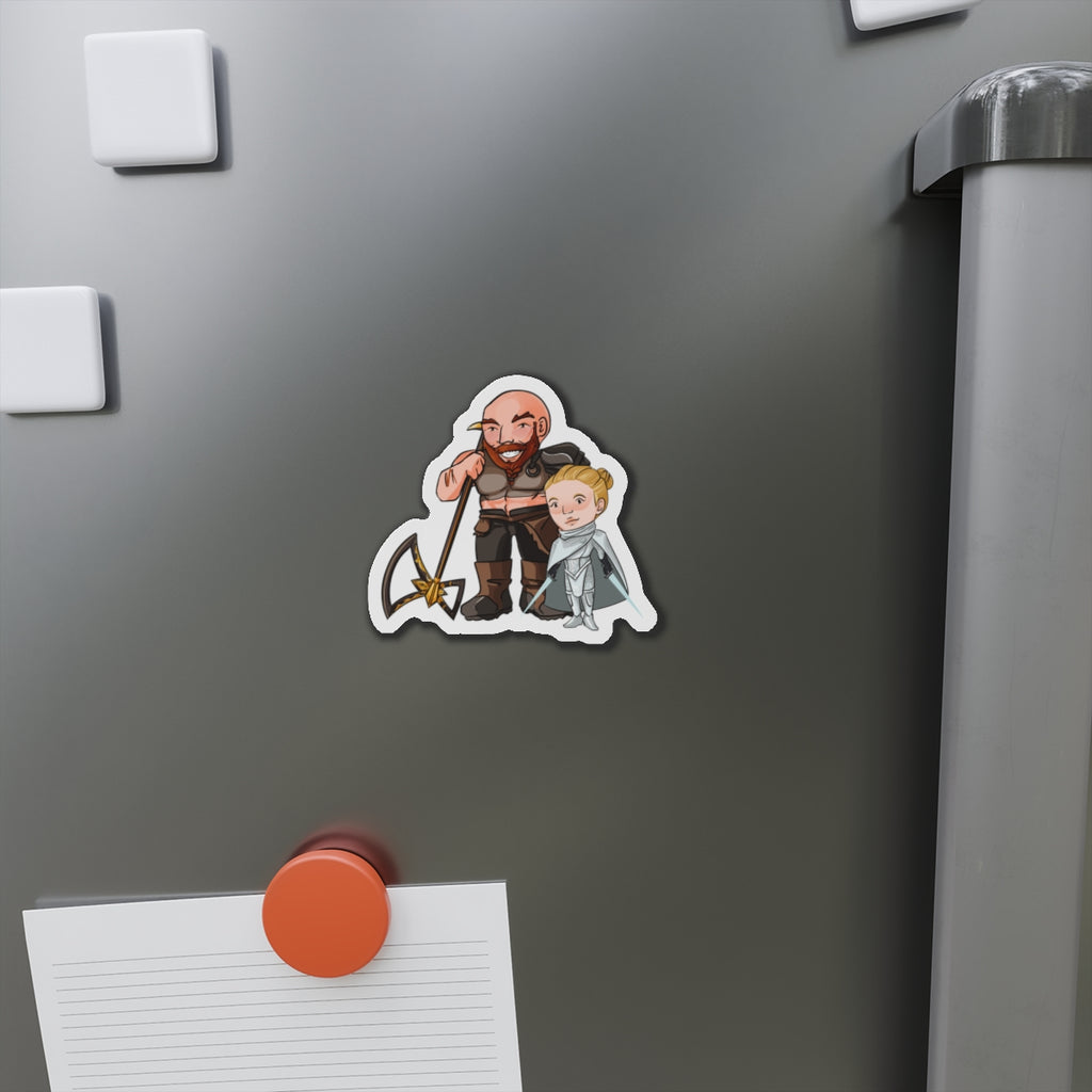 Dot and Mars Magnet (Chibi-Style)