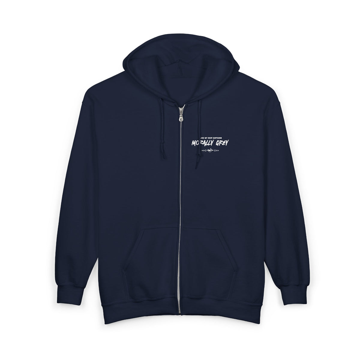 I Like My Ship Captains Morally Grey Zip Hoodie