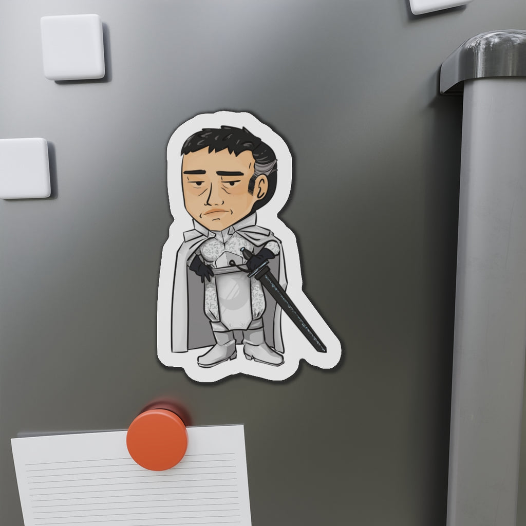 Rook with Black Sword Magnet (Chibi-Style)