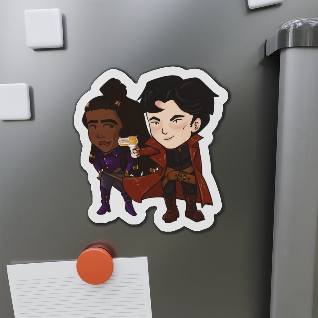 Grey and Minn Magnet (Chibi-Style)