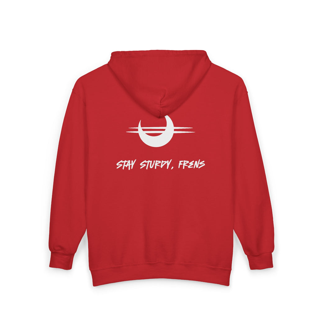 Stay Sturdy, Frens Crest Zip Hoodie