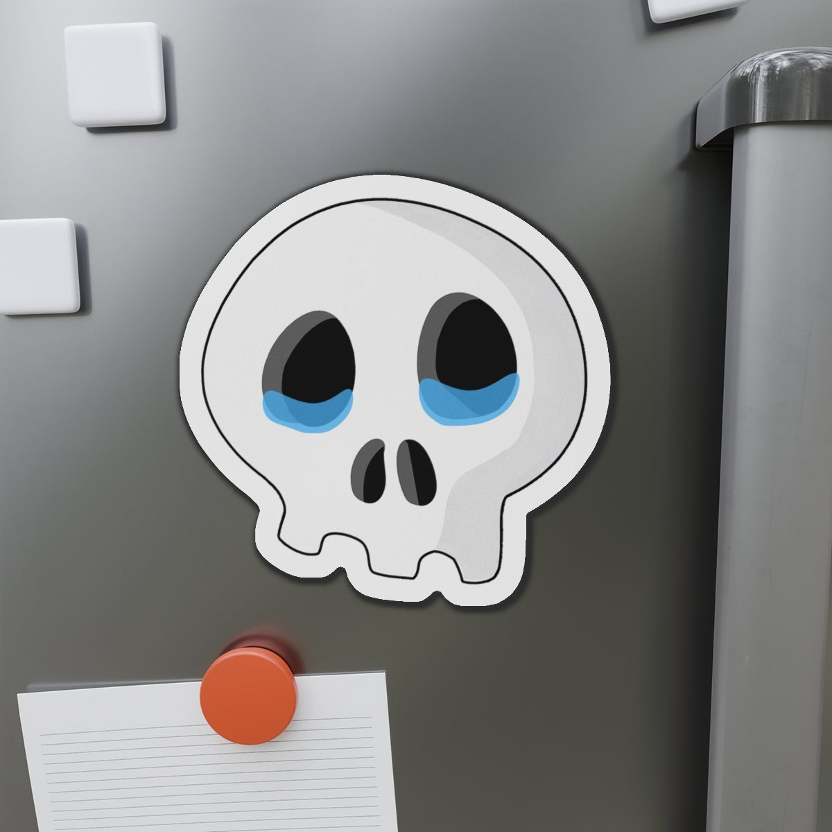 Sad Tears Skull Magnet