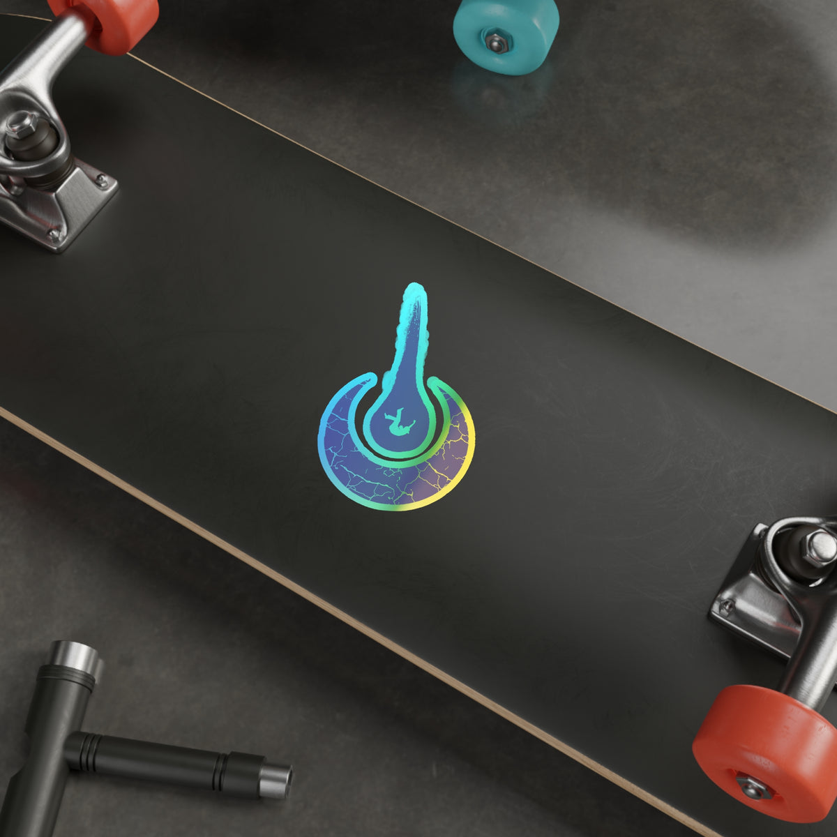 Maurice Africh Logo Holographic Sticker (Violet)