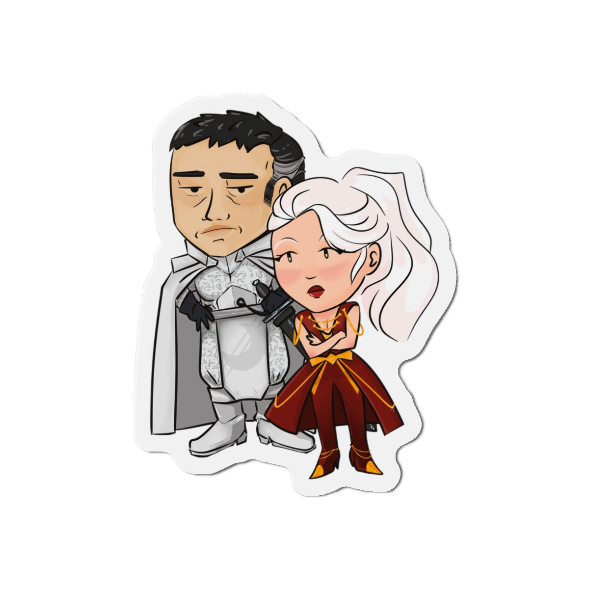 Dalia and Rook Magnet (Chibi-Style)