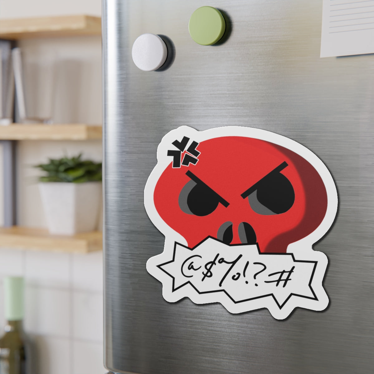 Cursing Skull Magnet