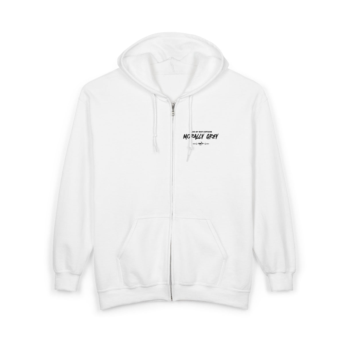 I Like My Ship Captains Morally Grey Zip Hoodie