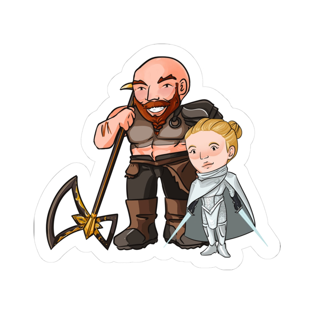 Dot and Mars Sticker (Chibi-Style)