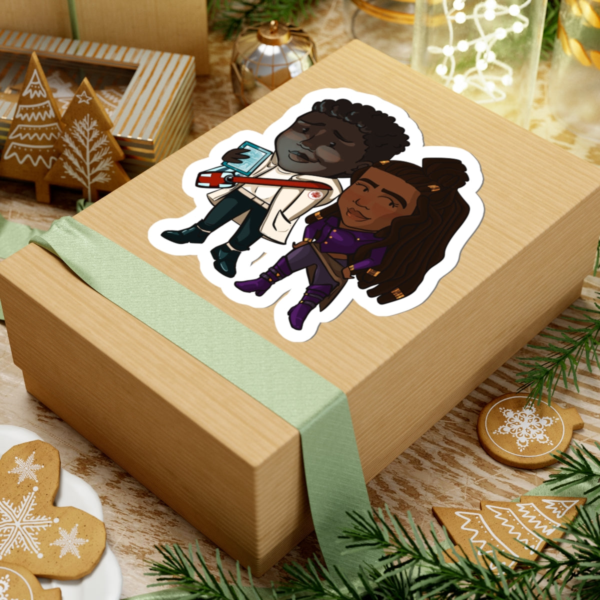 Minn and Farlow Sticker (Chibi-Style)