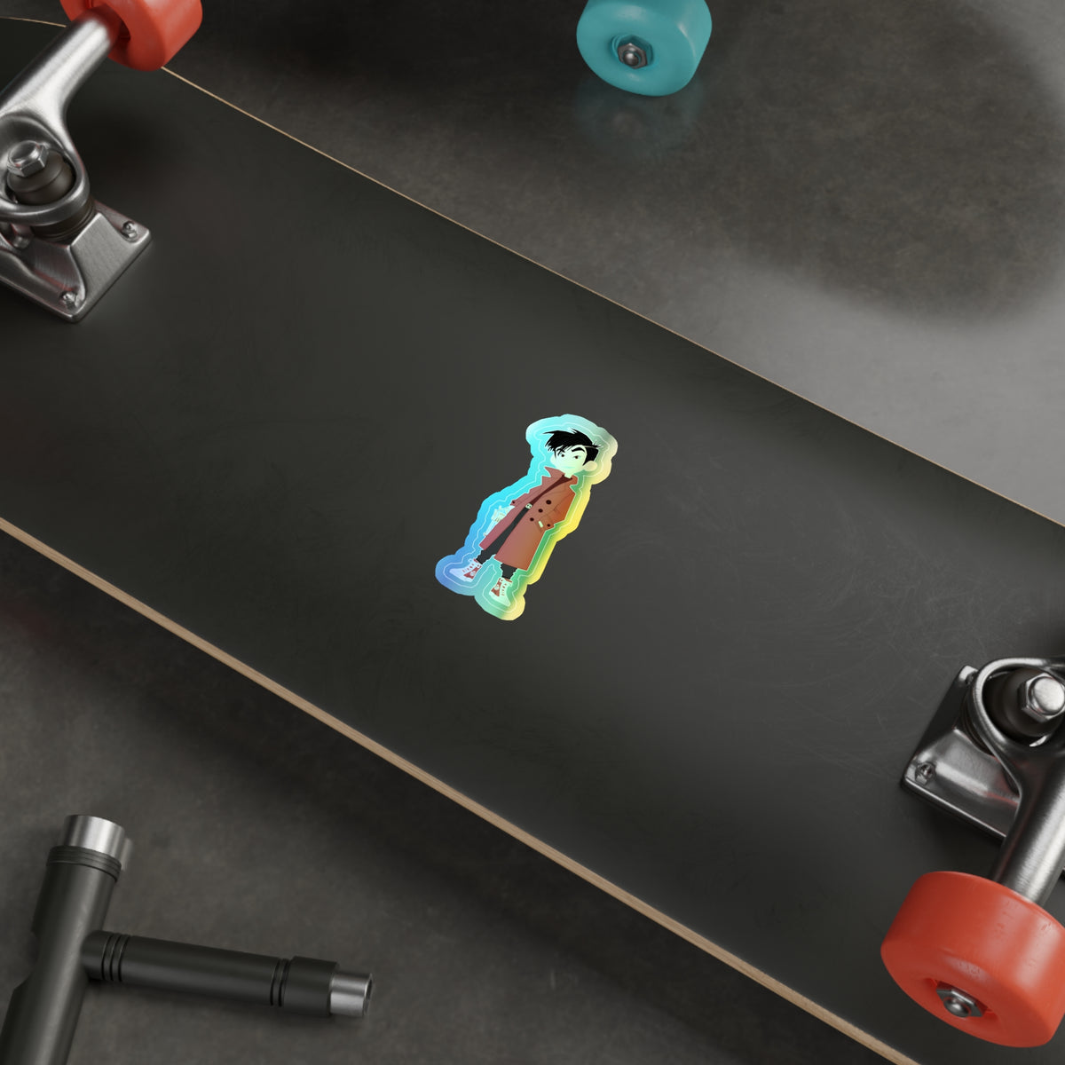 Grey Holographic Sticker (Kid Crew)