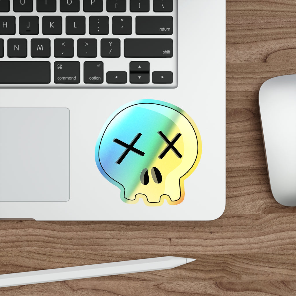 Dead Skull Holographic Sticker
