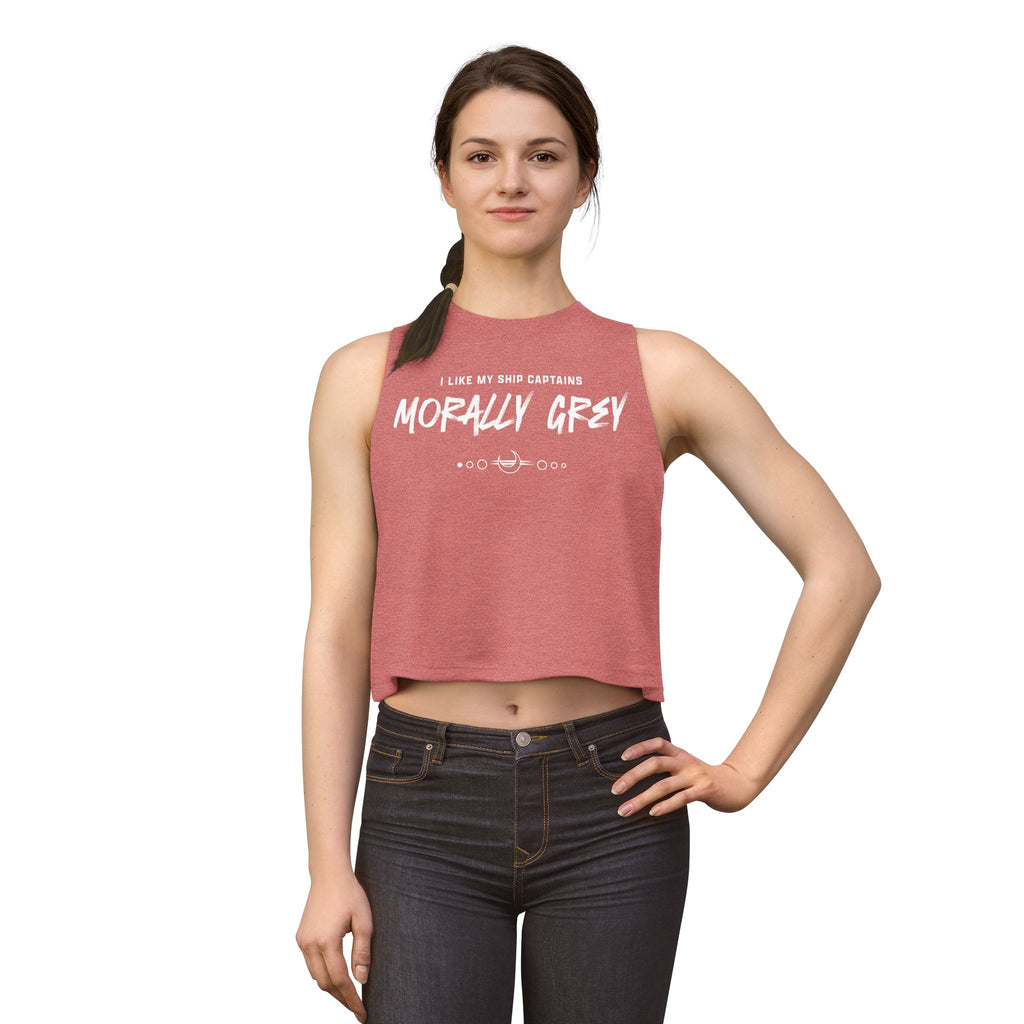I Like My Ship Captains Morally Grey Crop Top