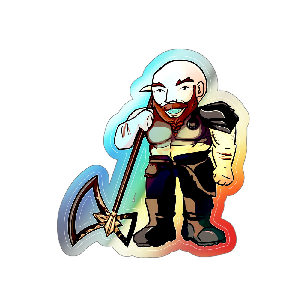 Mars Holographic Sticker (Chibi-Style)
