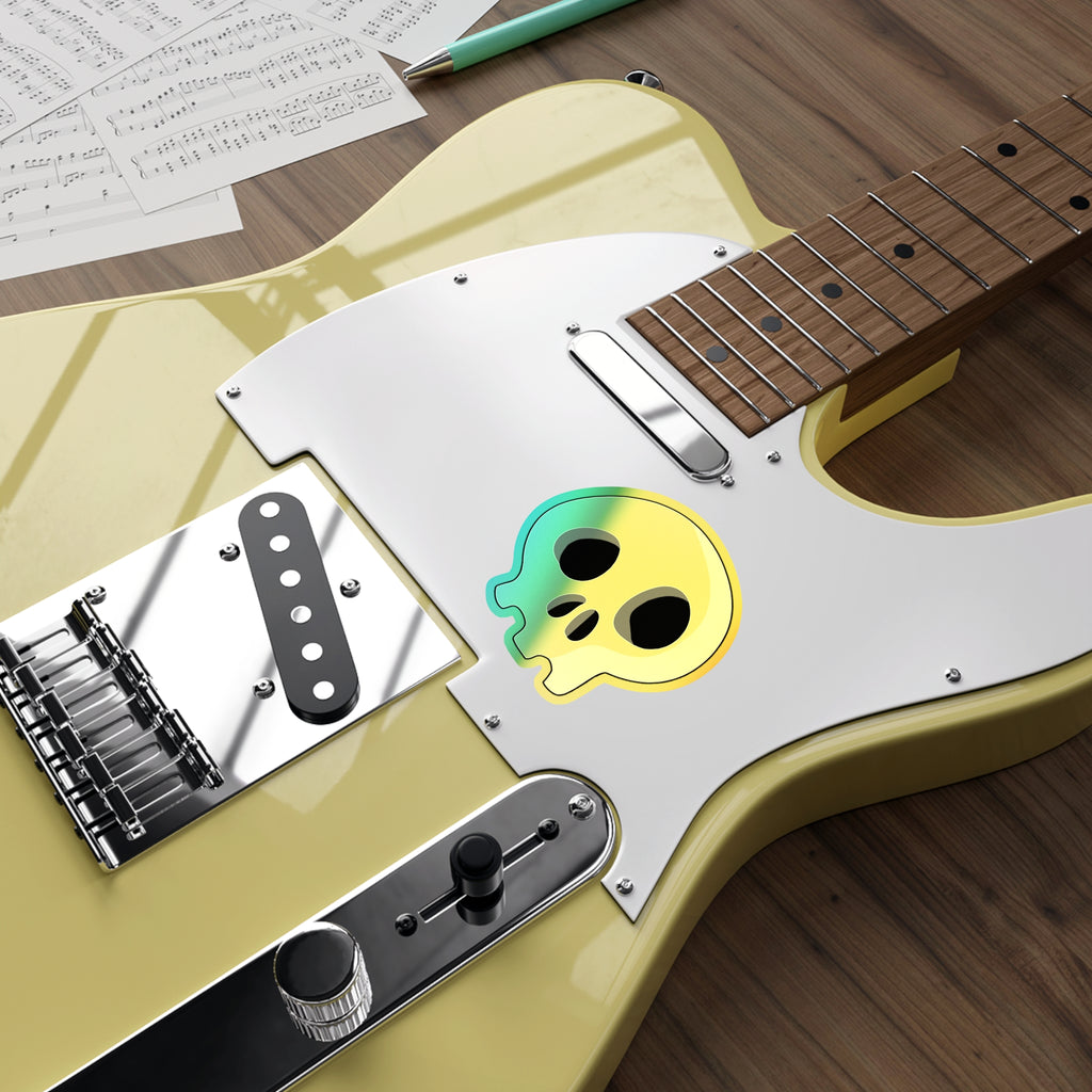 Trench Skull (No Jaw) Holographic Sticker