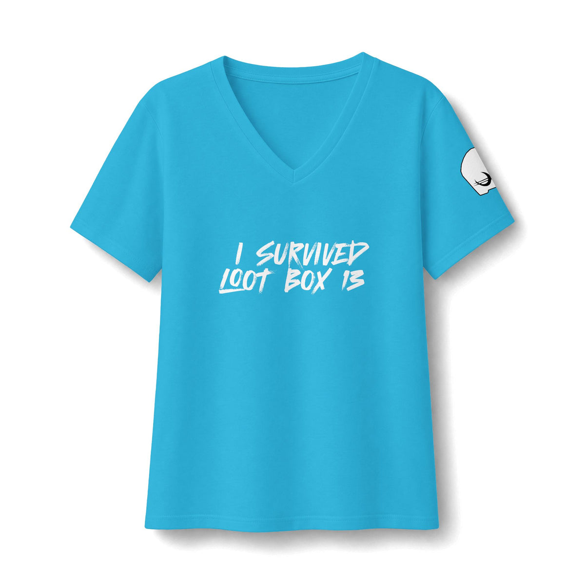 I Survived Loot Box 13 Women's Relaxed V-Neck Tee