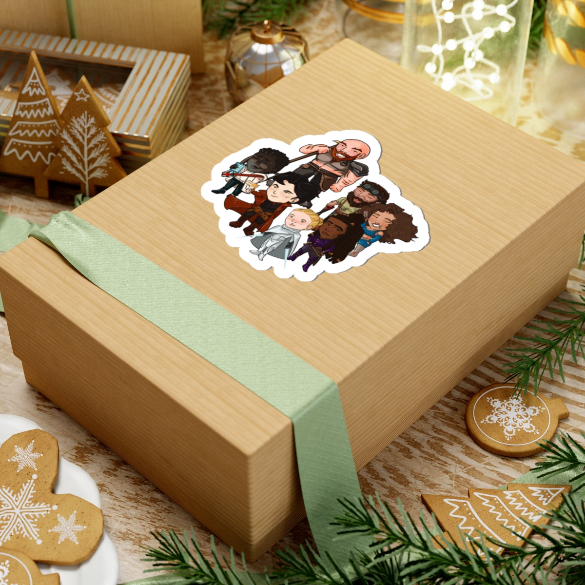 The Crew Huddle Sticker (Chibi-Style)