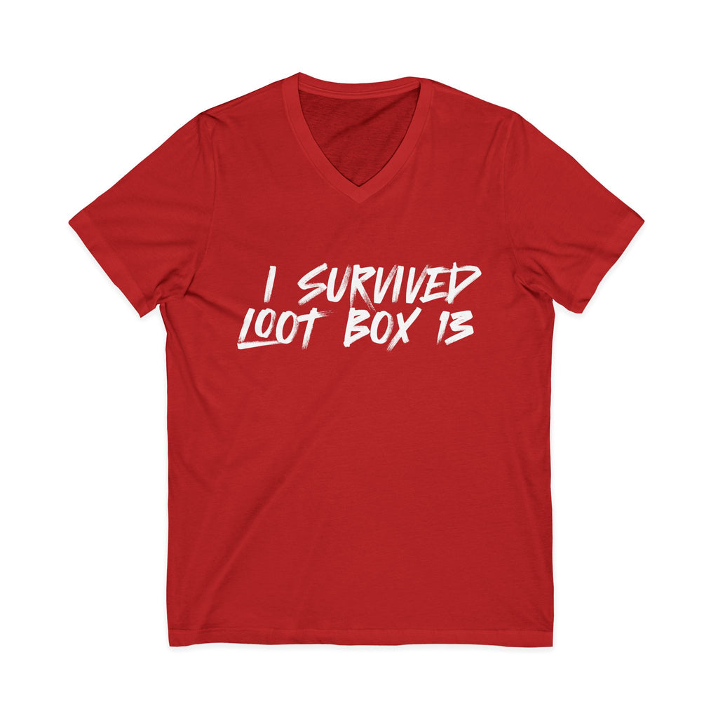 I Survived Loot Box 13 V-Neck Tee