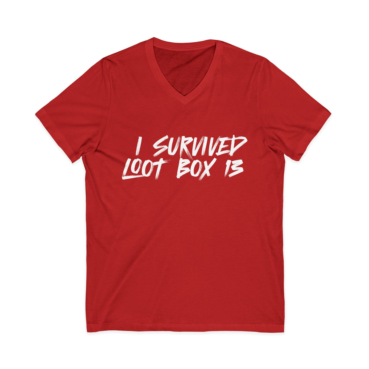 I Survived Loot Box 13 V-Neck Tee