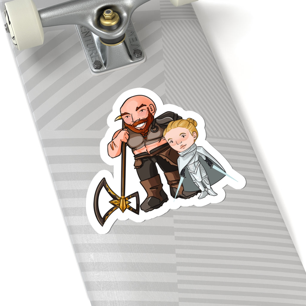 Dot and Mars Sticker (Chibi-Style)
