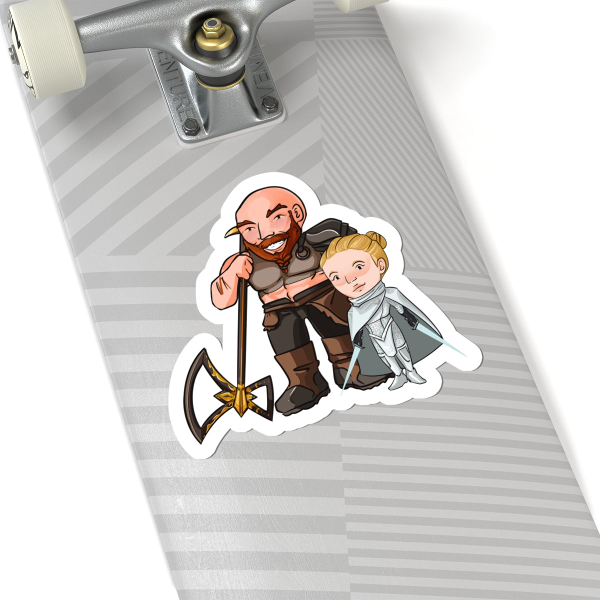 Dot and Mars Sticker (Chibi-Style)